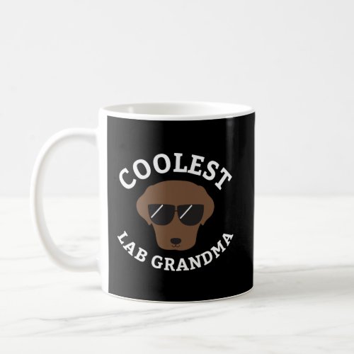 Coolest Chocolate Lab Grandma Shirt For Labrador M Coffee Mug