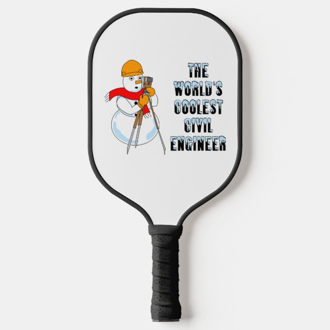 Coolest Civil Engineer Pickleball Paddle (Front)