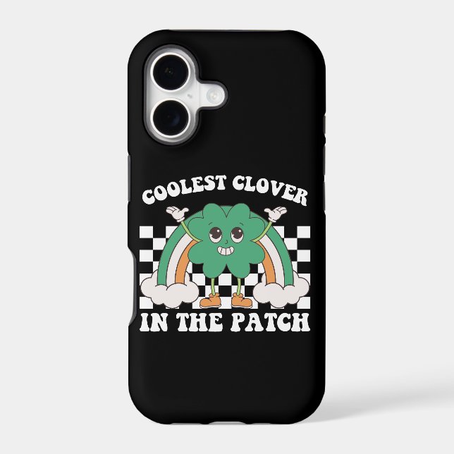 Coolest Clover In The Patch St Patrick's Day Iphone Case (Back)