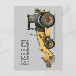 Coolest Construction Excavator Digger Postcard