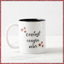 Coolest Cousin Ever Black and Red Two-Tone Coffee Mug