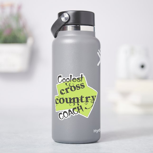 Coolest Cross Country Coach Sticker (HydroFlask)