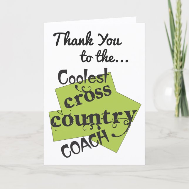 Coolest Cross Country Coach Thank You (Front)