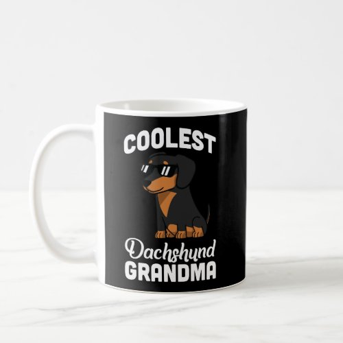 Coolest Dachshund Grandma Funny Dog Gift Coffee Mug