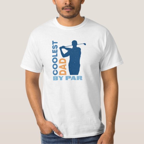 Coolest dad by par golf sport typography T_Shirt