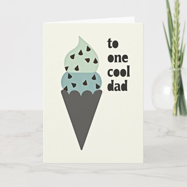 Coolest Dad Dessert Card (Front)
