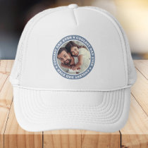 Coolest Dad Ever Modern Custom Photo Trucker Hat