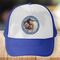Coolest Dad Ever Modern Custom Photo Trucker Hat