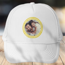 Coolest Dad Ever Modern Custom Photo Trucker Hat