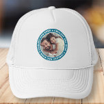 Coolest Dad Ever Modern Custom Photo Trucker Hat<br><div class="desc">This simple and modern design is composed of serif typography and add a custom photo.</div>