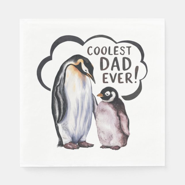 Coolest Dad Ever Napkins (Front)