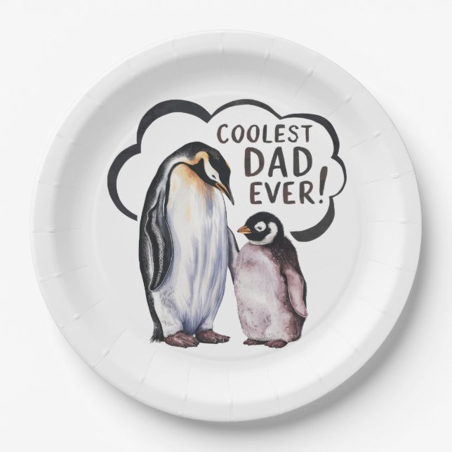 Coolest Dad Ever Paper Plates (Front)