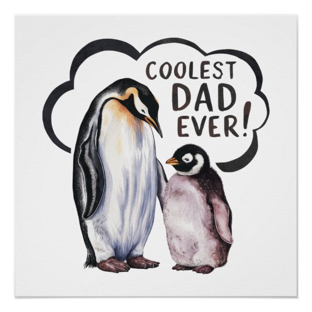 Coolest Dad Ever Poster (Front)