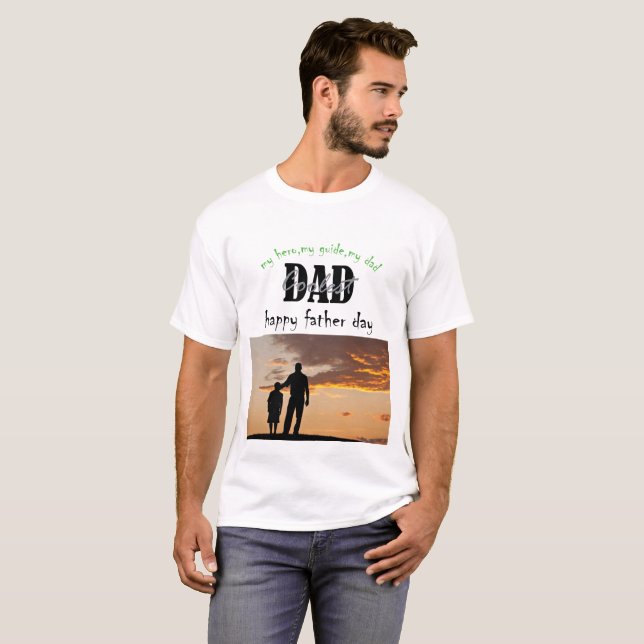 Coolest Dad Ever Retro Sunset father's day  T-Shirt (Front Full)
