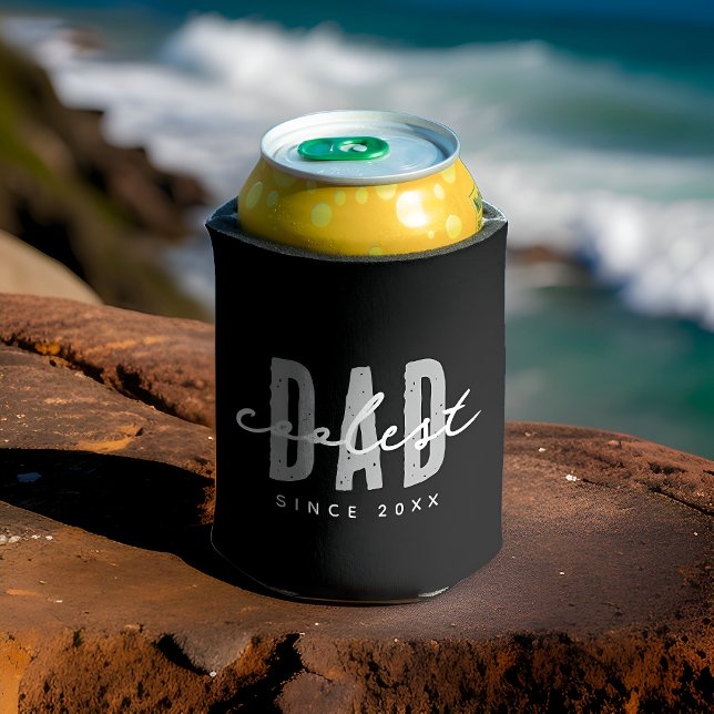 Coolest Dad Since 20XX Modern Simple Preppy Can Cooler (Creator Uploaded)