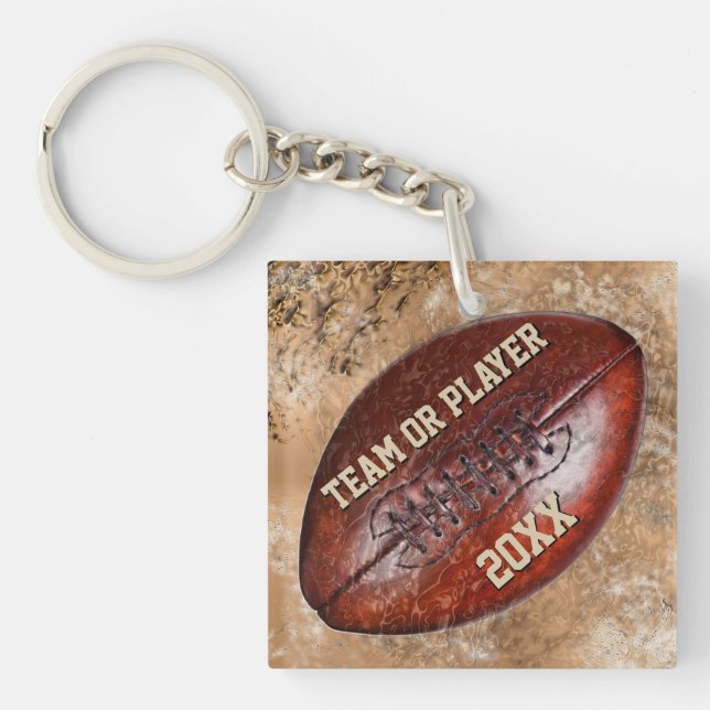 Coolest Dirty Football Players Gifts PERSONALIZED Keychain (Front)