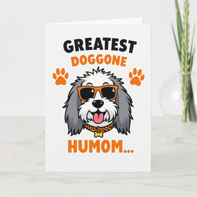 Coolest Dog Mom Card (Front)