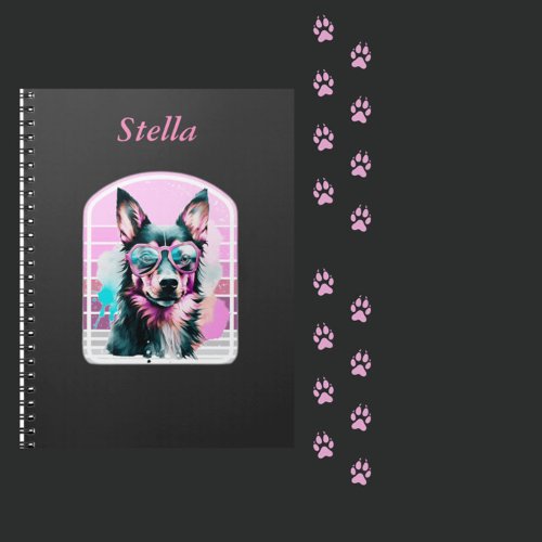 Coolest Dog personalized notebook