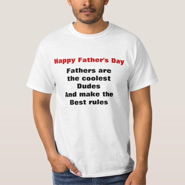 Coolest dudes father's day t-shirts (Front)