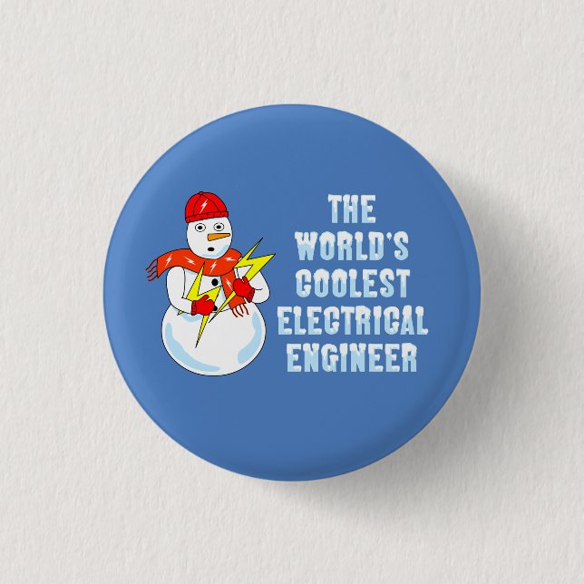 Coolest Electrical Engineer Button (Front)
