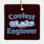 Coolest Engineer Ice Ceramic Ornament