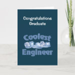 Coolest Engineer Ice Graduation Card