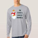 Coolest Engineer Snowman T-Shirt