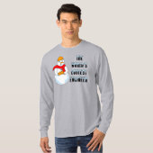 Coolest Engineer Snowman T-Shirt (Front Full)