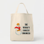 Coolest Engineer Snowman Tote Bag