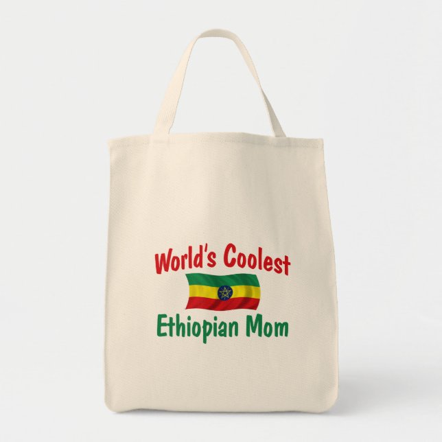 Coolest Ethiopian Mom Tote Bag (Front)