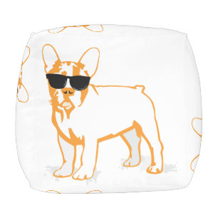 Coolest French Bulldog Boy Pouf