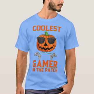 Coolest Gamer In The Patch Boys Girls Kids Hallowe T-Shirt