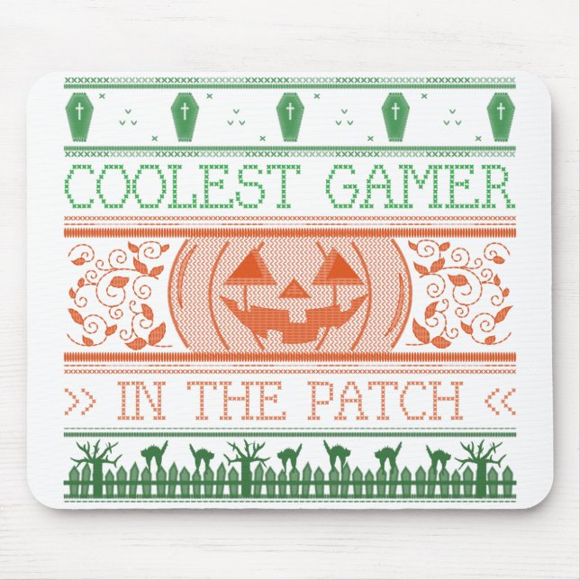 Coolest Gamer In The Patch  Mouse Pad (Front)