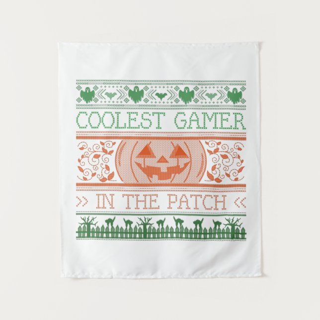 Coolest Gamer In The Patch  Tapestry (Front)