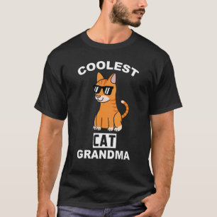 Coolest Ginger Cat Grandma Pet Grandmother T-Shirt