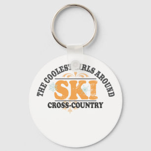 Coolest Girls XC Ski Keychain