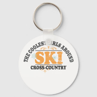 Coolest Girls XC Ski Keychain