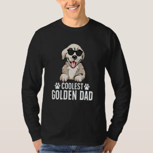 Coolest Golden Dad Retriever Dog Saying T-Shirt
