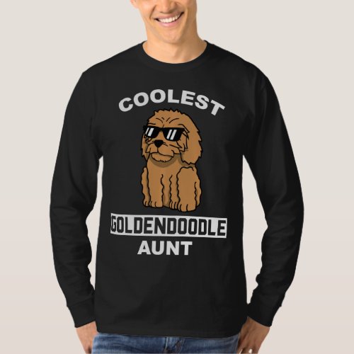 Coolest Goldendoodle Aunt  Dog  T_Shirt