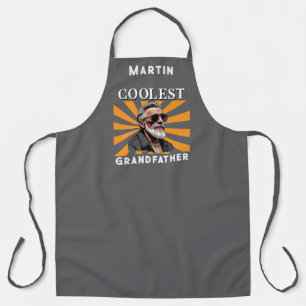 Coolest Grandfather Funny Retro Cool Sunglasses Apron