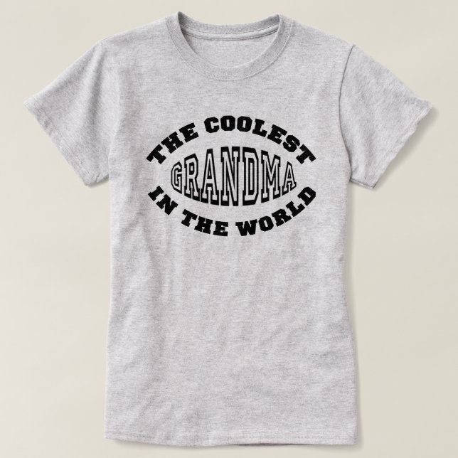 Coolest Grandma T-Shirt (Design Front)