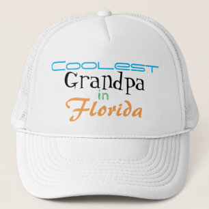Coolest Grandpa in Florida Customize Trucker Hat