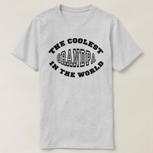 Coolest Grandpa T-Shirt (Design Front)