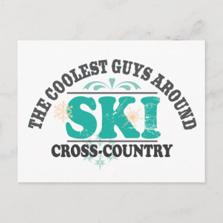 Coolest Guys XC Ski Postcard