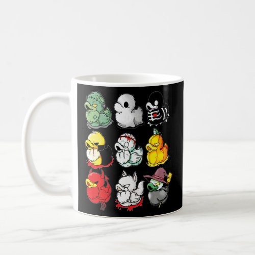 Coolest Halloween Duck Skeleton Witch Vampire Boys Coffee Mug
