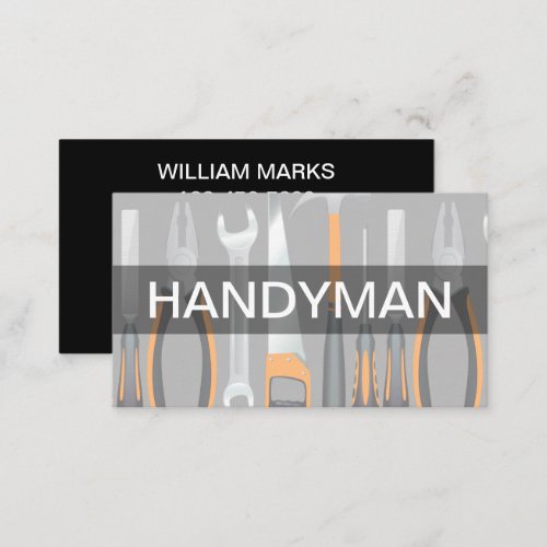 Coolest Handyman Home Maintenance Business Cards