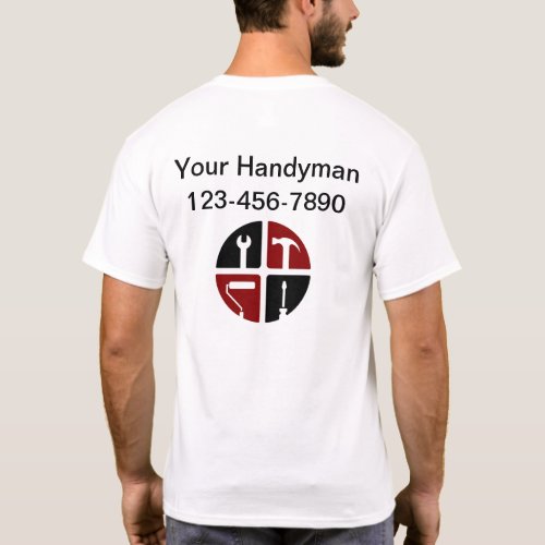 Coolest Handyman Logo Field Work Shirts
