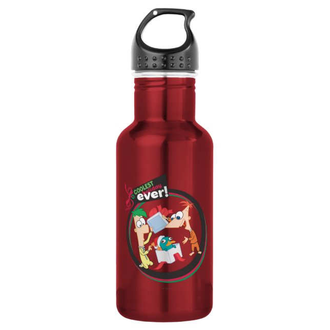 Coolest Holiday Ever Stainless Steel Water Bottle (Front)