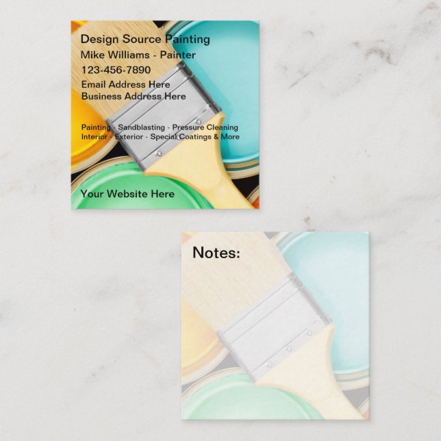 Coolest House Painter Business Cards  (Front/Back)
