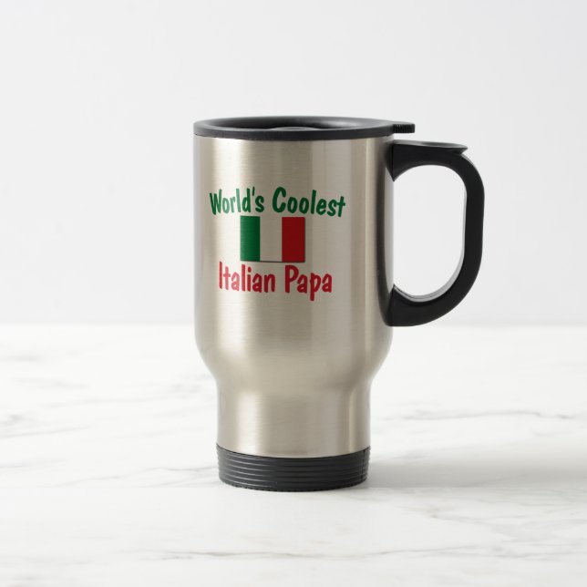 Coolest Italian Papa Travel Mug (Right)